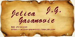 Jelica Gašanović vizit kartica
